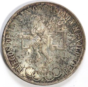 reverse: Messico. 25 Pesos 1968. Ag. 