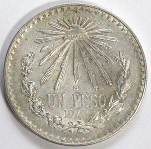 reverse: Messico. Peso 1943. Ag. 