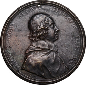 obverse: Filippo Neri Altoviti (1634-1702), cardinale. . Medaglia con bordo modanato 1684