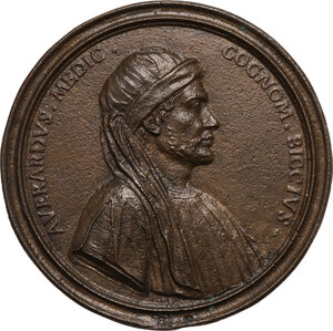 obverse: Averardo de Medici (1320 – 1363), detto Bicci.. Medaglia con bordo modanato s.d