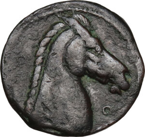 reverse: AE 19 mm. Circa 300-264 BC. Uncertain mint