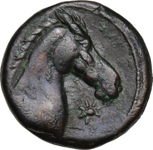 reverse: AE 17.5 mm. Circa 300-264 BC. Uncertain mint