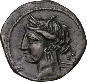 obverse: AE 19 mm. Circa 300-264 BC. Uncertain mint