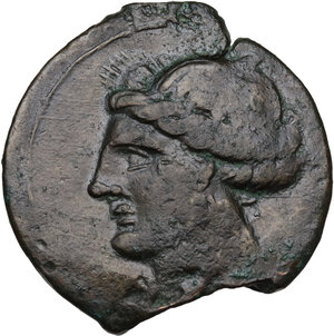 obverse: First Punic War.. AE Dishekel. Circa 264-241 BC. Uncertain mint