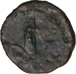 reverse: AE 19 mm. Circa  241-238 BC. Uncertain mint