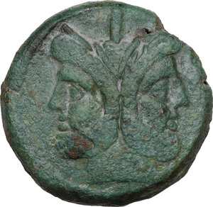 obverse: Sextantal series.. AE As, after 211 BC