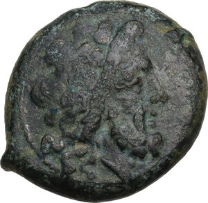 obverse: Eastern Italy, Larinum. AE Quadrunx, c. 210-175 BC