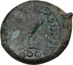 reverse: Eastern Italy, Larinum. AE Quadrunx, c. 210-175 BC