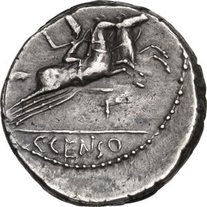 reverse: C. Censorinus.. AR Denarius, 88 BC