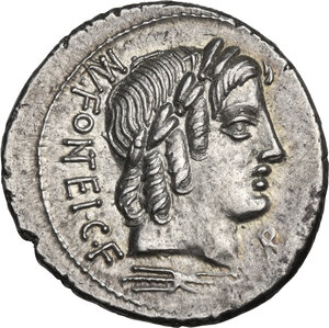 obverse: Mn. Fonteius C. f. . AR Denarius, 85 BC