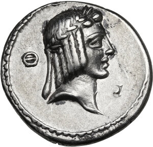 obverse: C. Piso L. f. Frugi.. AR Denarius, 67 BC