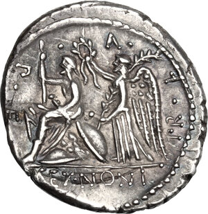 reverse: M. Nonius Sufenas.. AR Denarius, 59 BC