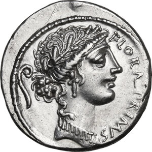 obverse: C. Servilius C.f.. AR Denarius, 57 BC