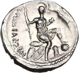 reverse: C. Vibius C. f. C. n. Pansa Caetronianus.. AR Denarius, 48 BC