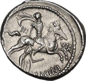 reverse: A. Licinius Nerva.. AR Denarius, 47 BC