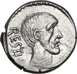 obverse: C. Antius C.f. Restio.. AR Denarius, 47 BC