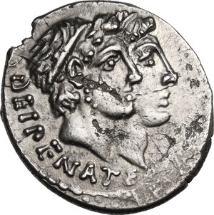 obverse: C. Antius C.f. Restio.. AR Denarius, 47 BC