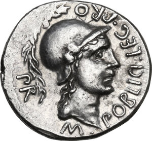 obverse: Pompey the Great.. AR Denarius, Spain, 46-45 BC