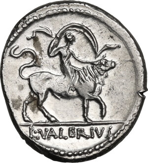 reverse: L.Valerius Acisculus.. AR Denarius, 45 BC