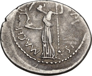 reverse: Julius Caesar.. AR Denarius, 44 BC