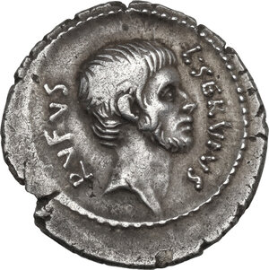 obverse: L. Servius Rufus. AR Denarius, 41 BC