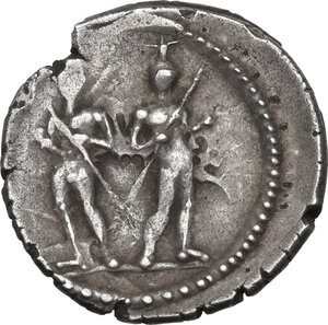 reverse: L. Servius Rufus. AR Denarius, 41 BC