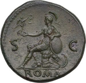 reverse: Nero (54-68).. AE Sestertius, Rome mint