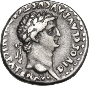 reverse: Nero with Divus Claudius (54-68).  AR Didrachm, Caesarea-Eusebia mint, Cappadocia