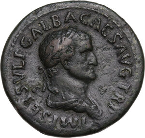 obverse: Galba (68-69).. AE Sestertius, Rome mint