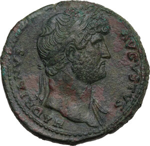 obverse: Hadrian (117-138).. AE Sestertius, 125-128 AD