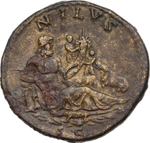 reverse: Hadrian (117-138)..  Æ Sestertius, Rome mint,134-138 AD