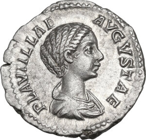 obverse: Plautilla, wife of Caracalla (died 212 AD).. AR Denarius, I issue