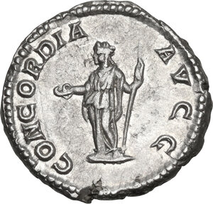reverse: Plautilla, wife of Caracalla (died 212 AD).. AR Denarius, I issue