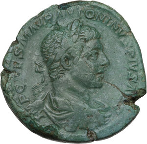 obverse: Elagabalus (218-222).. AE Sestertius, Rome mint, 220 AD