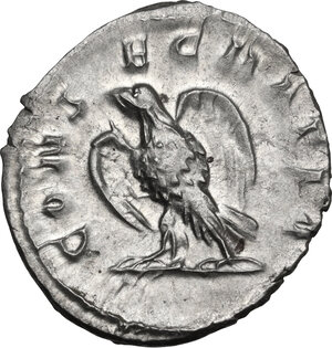 reverse: Severus Alexander (Divus, after 235 AD)..  AR Antoninianus, restored by Trajan Decius. Rome mint, 250-251 AD