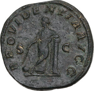 reverse: Gordian II Africanus (238 AD).. AE Sestertius