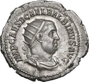 obverse: Balbinus (238 A.D.).. AR Antoninianus, Rome mint