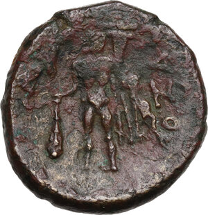 reverse: Southern Apulia, Uxentum. AE 23 mm. (As), c. 125-90 BC