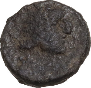 obverse: Ostrogothic Italy, Theoderic (493-526).. AE Nummus. Pseudo-Imperial Coinage. In the name of Justinian I, 493-526. Rome mint