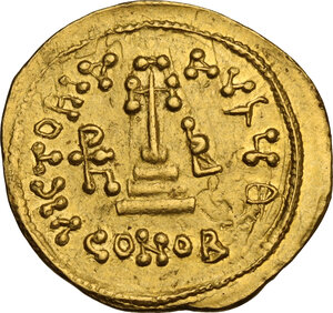 reverse: Heraclius (610-641). AV Solidus, Constantinople mint