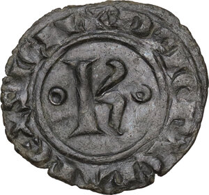 obverse: Brindisi o Messina.  Carlo I d Angiò (1266 -1282).. Denaro