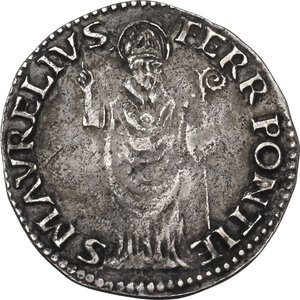 reverse: Ferrara.  Alfonso II d Este (1559-1597). Diamante
