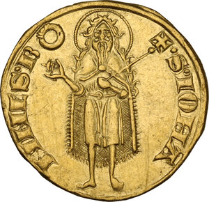 reverse: Firenze.  Repubblica (Sec. XIII-1532). Fiorino d oro IV serie, 1267-1303, simbolo cerchio, maestro di zecca sconosciuto