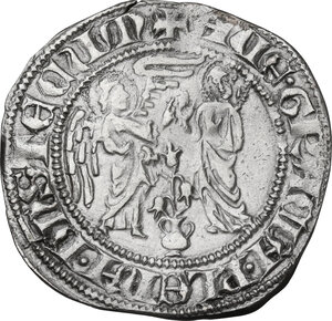 reverse: Napoli.  Carlo II d Angio (1285-1309). Saluto