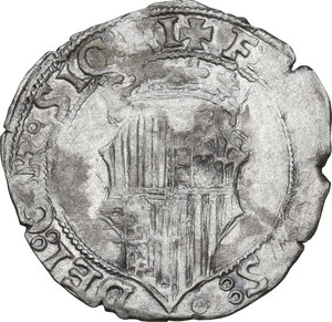 obverse: Napoli.  Federico III d Aragona (1496-1501). Mezzo carlino o grossone