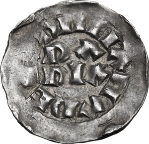 reverse: Pavia.  Ugo e Lotario II (931-947). Denaro