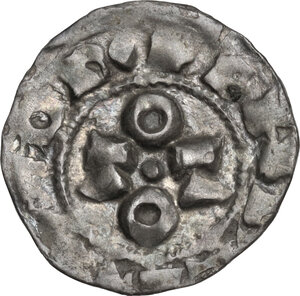 obverse: Pavia.  Ottone I e Ottone II (967-973).. Denaro