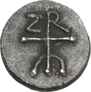reverse: Roma.  Costante II con San Zaccaria (741-752). 1/8 di siliqua o 30 nummi