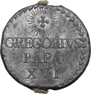 obverse: Roma.  Gregorio XVI (1831-1846), Bartolomeo Alberto Cappellari. . Bolla