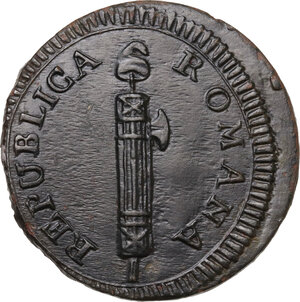 obverse: Ronciglione.  Repubblica Romana (1797-1799). Baiocco